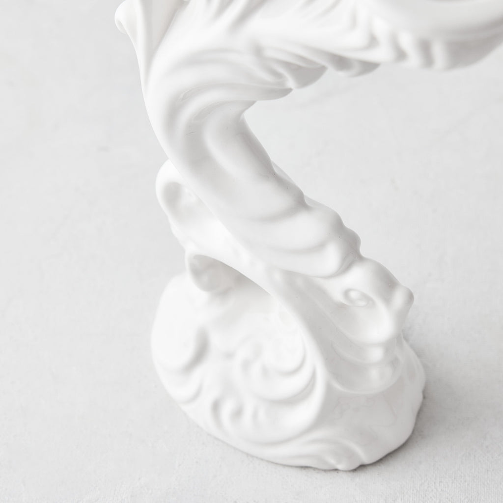 White Ceramic Candle Holder