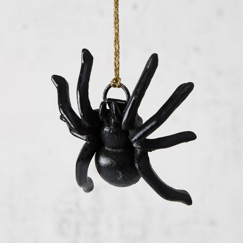 Décoration d'araignée en fonte noire