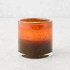 Photophore en verre brun chocolat
