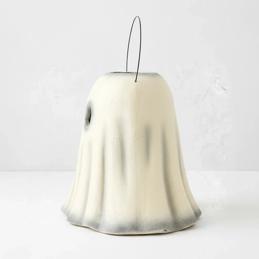 Cubo de dulces de Halloween de fantasma