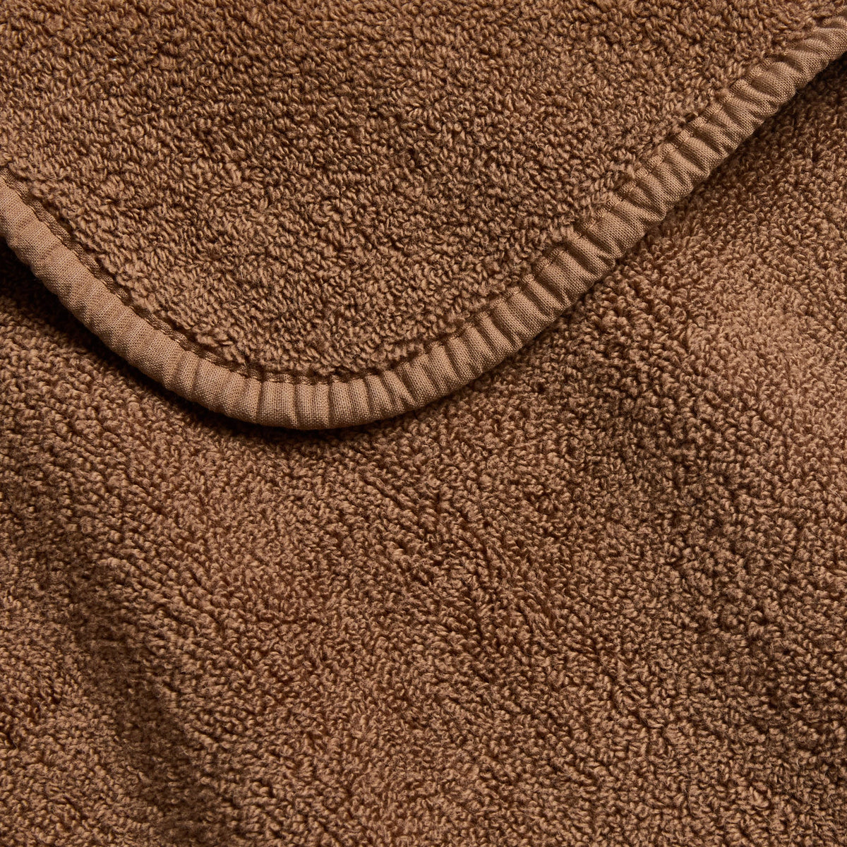 Serviette de bain en coton marron café