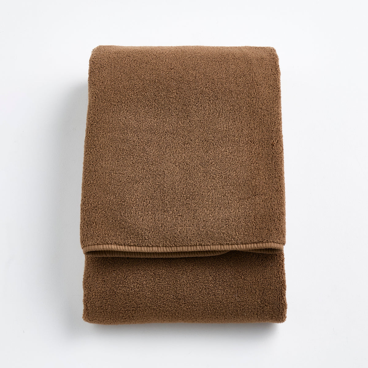 Serviette de bain en coton marron café