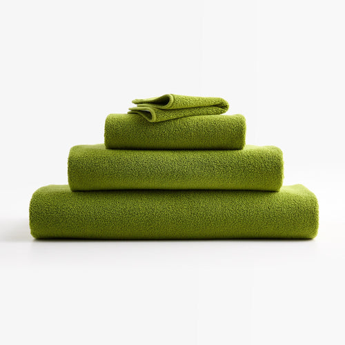 Drap de bain en coton vert aloe