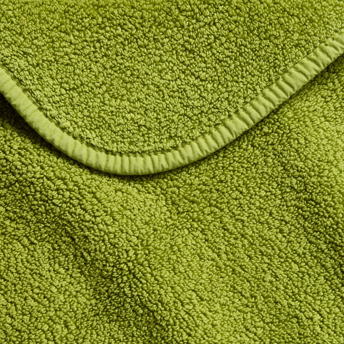 Gant de toilette en coton vert aloe