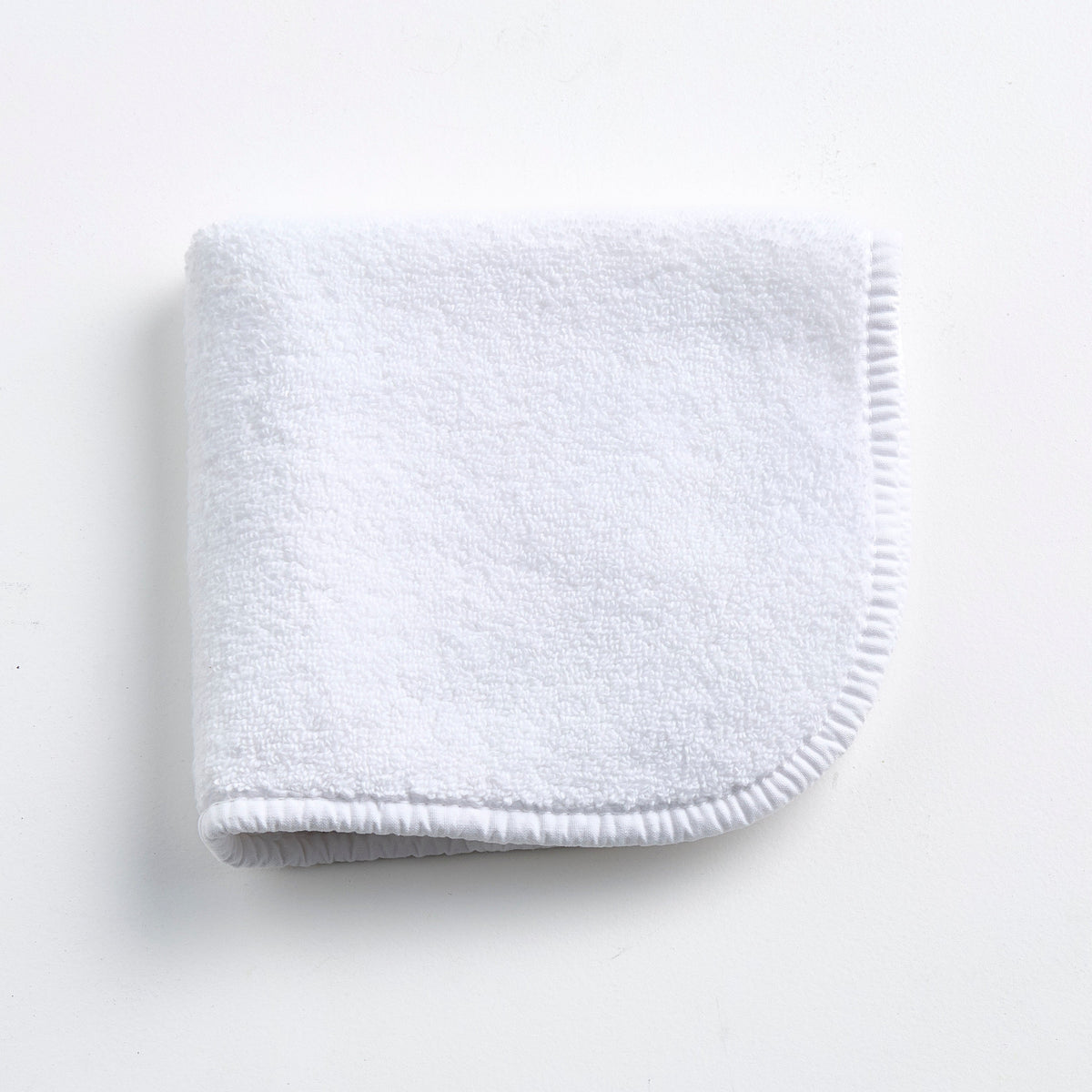 Gant de toilette en coton blanc