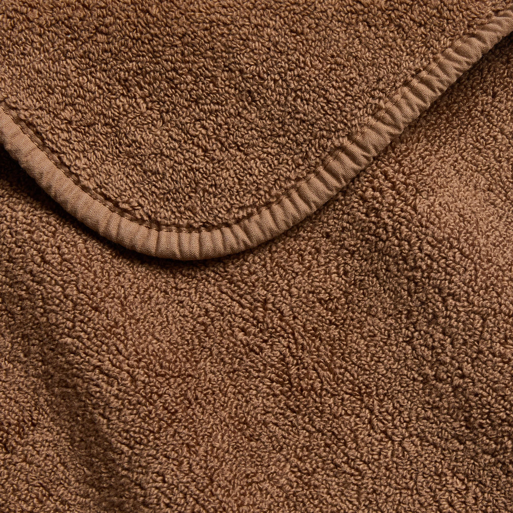 Drap de bain en coton marron café