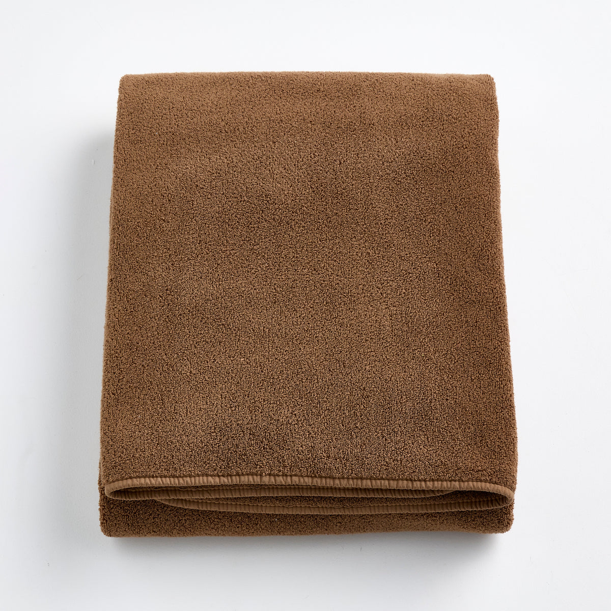 Drap de bain en coton marron café