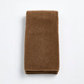Serviette à main en coton marron café