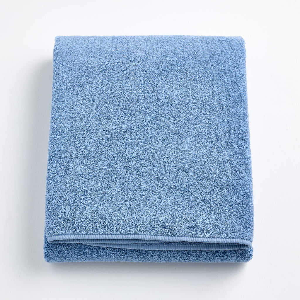 Baumwoll-Badetuch in Denimblau