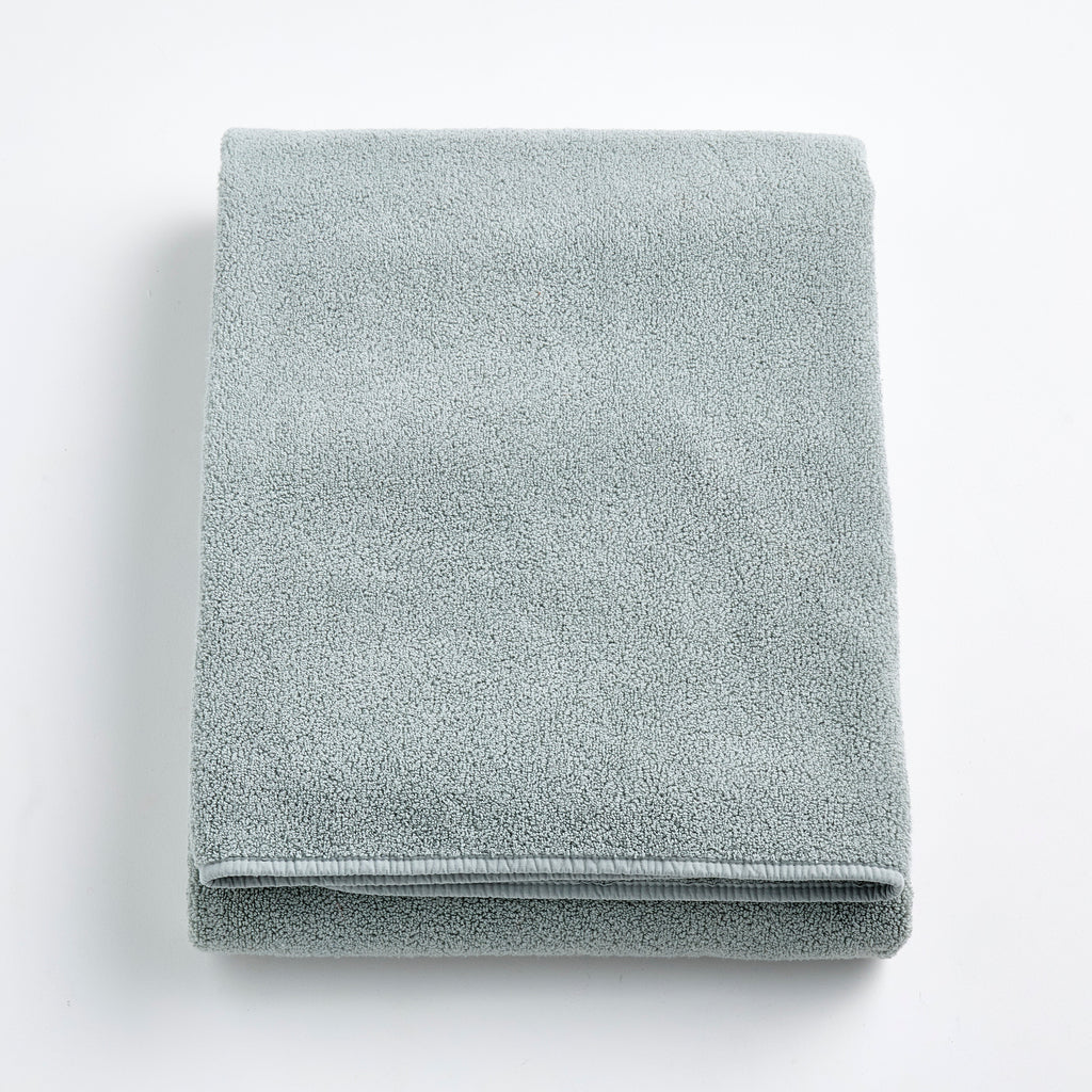 Mistblaues Baumwoll-Badetuch