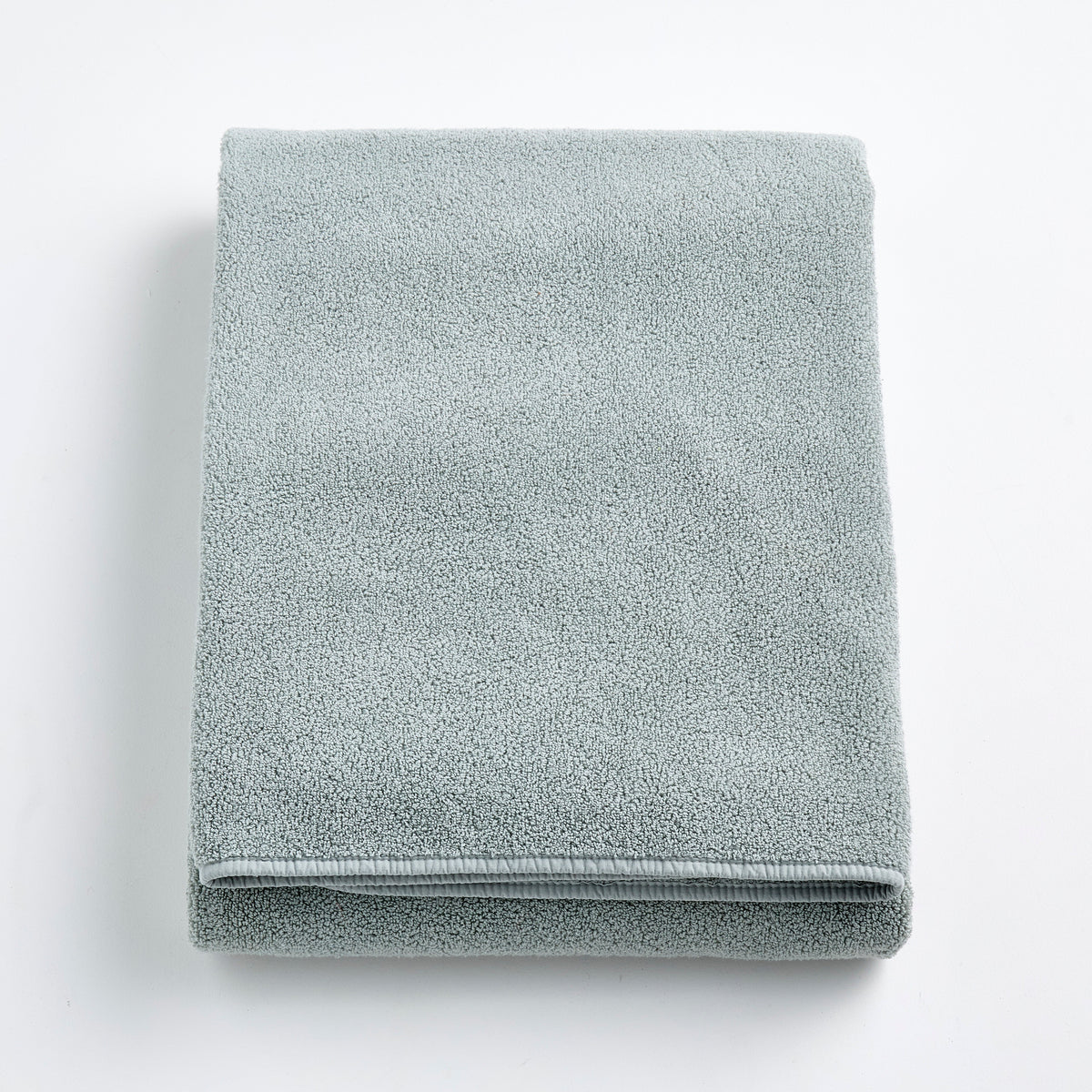 Drap de bain en coton bleu brume