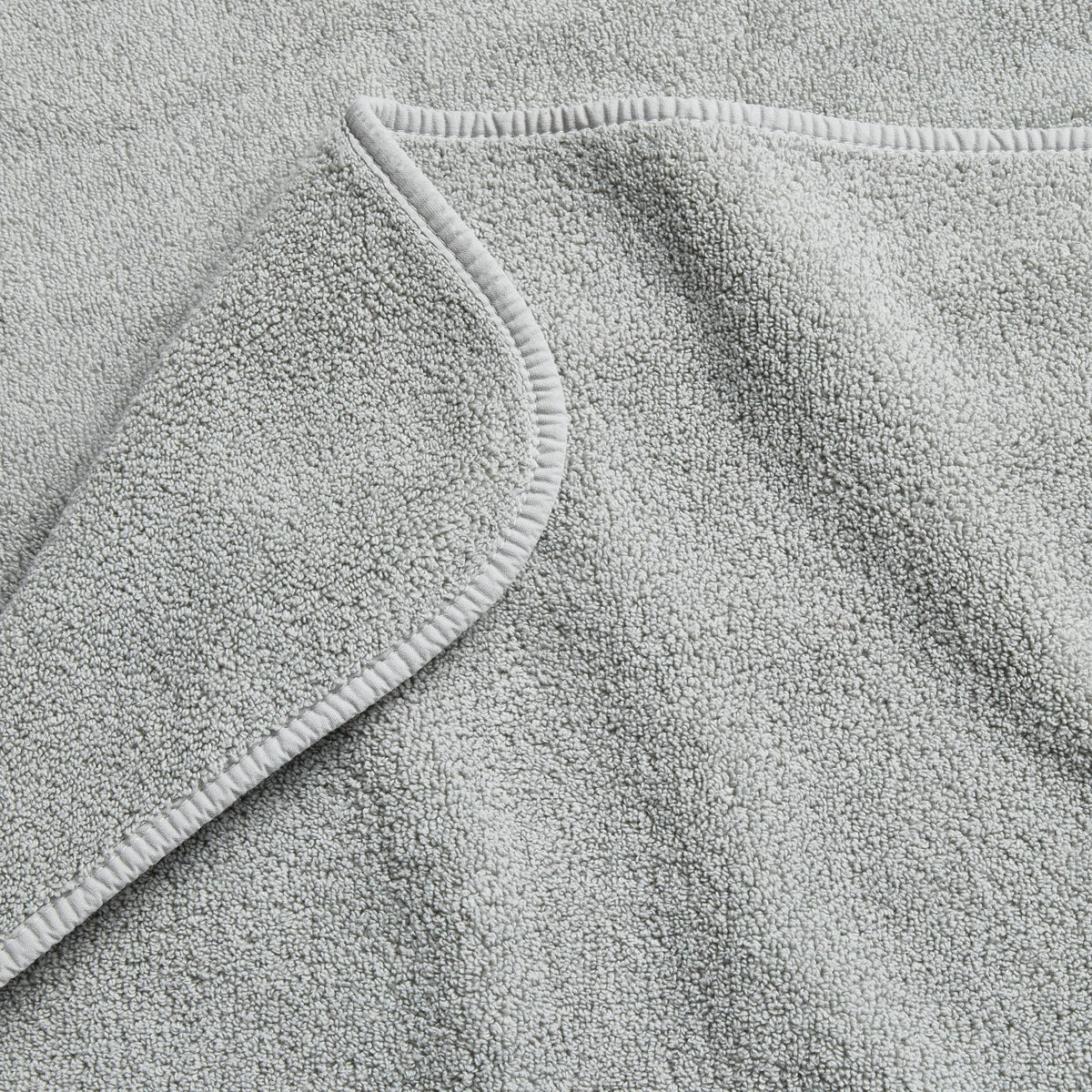 Serviette à main en coton bleu brume