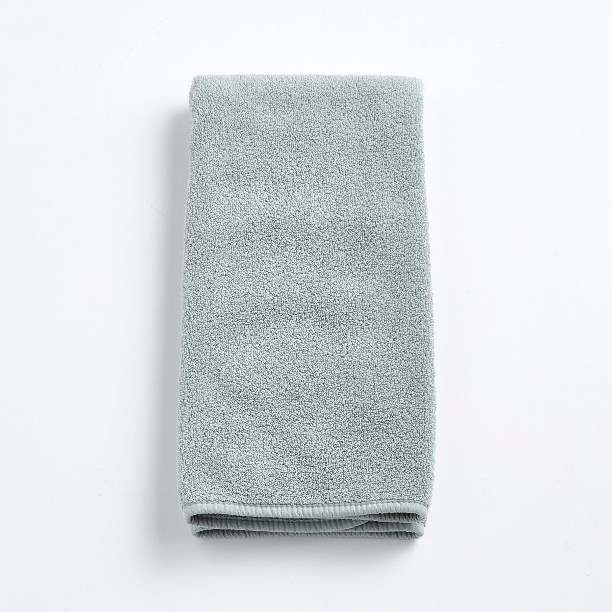 Serviette à main en coton bleu brume