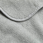 Gant de toilette en coton bleu brume