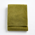 Serviette de bain en coton vert olive