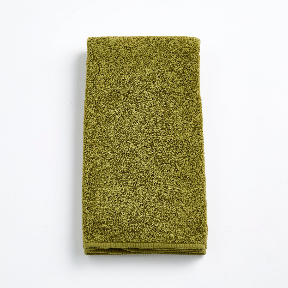 Essuie-mains en coton vert olive