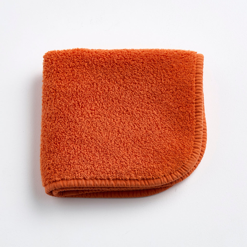 Pumpkin Orange Cotton Washcloth