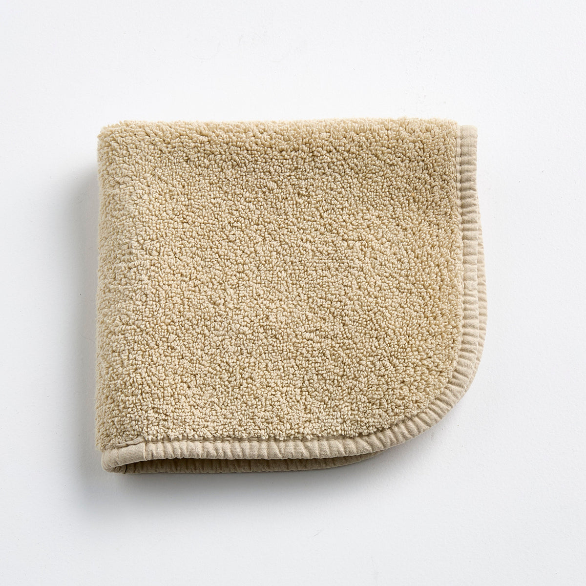 Gant de toilette en coton sable