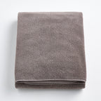 Drap de bain en coton gris pierre