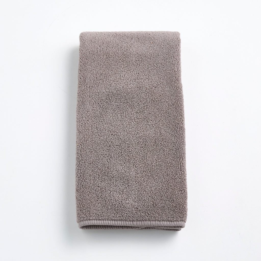 Serviette à main en coton gris pierre