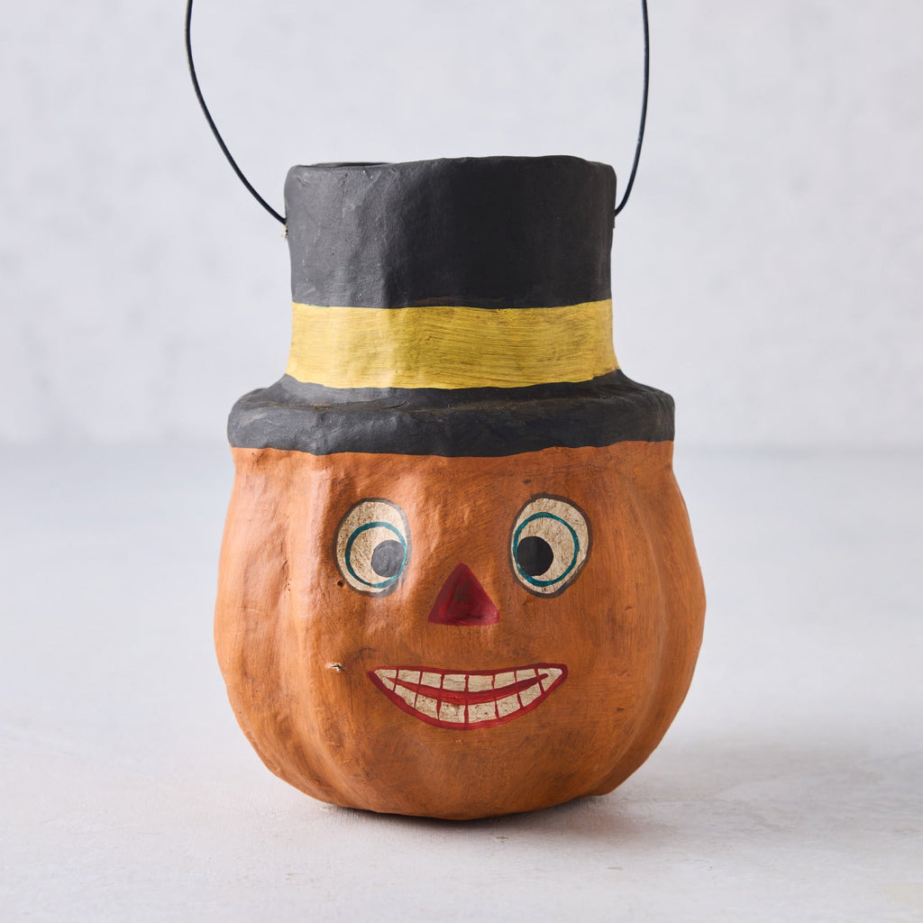 Secchiello per dolci di Halloween a forma di zucca in cartapesta