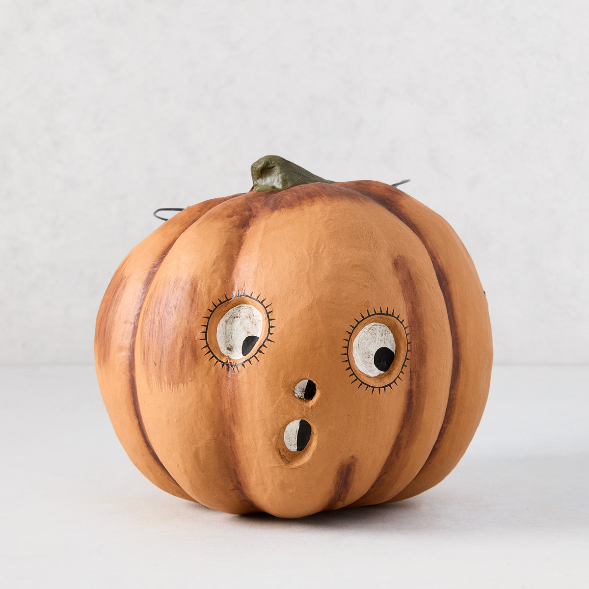 Pumpkin Papier-Mache Halloween Bucket
